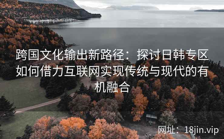 跨国文化输出新路径:探讨日韩专区如何借力互联网实现传统与现代的有机融合 跨国文化输出新路径:探讨日韩专区如何借力互联网实现传统与现代的有机融合
