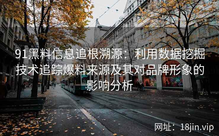 91黑料信息追根溯源:利用数据挖掘技术追踪爆料来源及其对品牌形象的影响分析 91黑料信息追根溯源:利用数据挖掘技术追踪爆料来源及其对品牌形象的影响分析