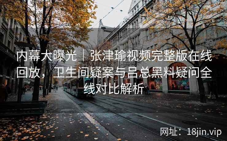 内幕大曝光｜张津瑜视频完整版在线回放，卫生间疑案与吕总黑料疑问全线对比解析
