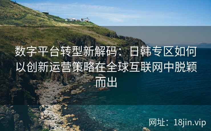 数字平台转型新解码：日韩专区如何以创新运营策略在全球互联网中脱颖而出